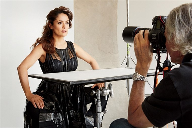 Salma Hayek Goes Naked for Allure Cover
